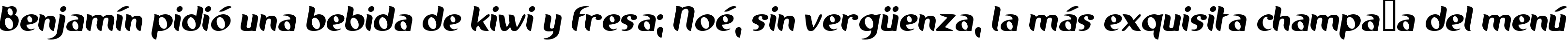 Пример написания шрифтом Running shoe текста на испанском