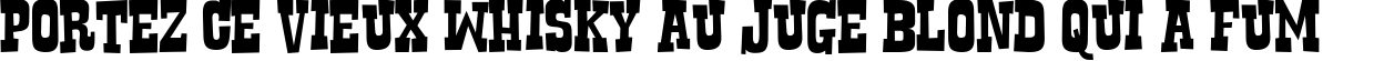 Пример написания шрифтом Rustler текста на французском