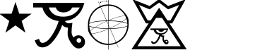 Пример написания цифр шрифтом Saffron TYGRA