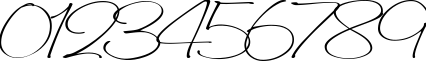 Пример написания цифр шрифтом Saginaw  Light