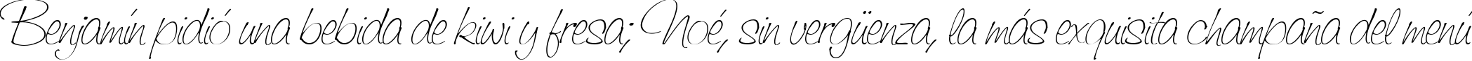 Пример написания шрифтом Saginaw  Light текста на испанском