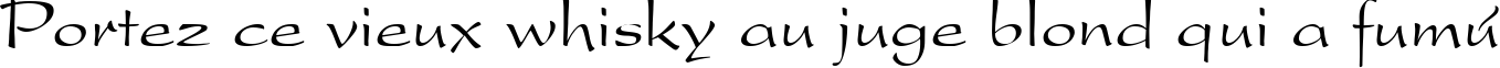 Пример написания шрифтом Sakura текста на французском