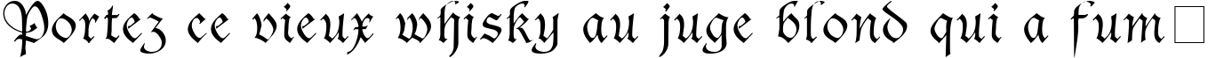 Пример написания шрифтом Sanasoft Gothic.kz текста на французском