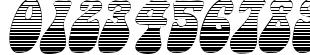 Пример написания цифр шрифтом Sargoo Italic