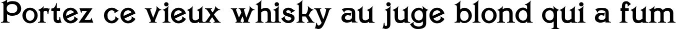 Пример написания шрифтом Savin TYGRA текста на французском