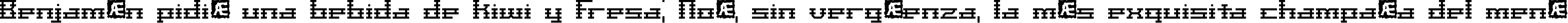 Пример написания шрифтом Scalelines BRK текста на испанском