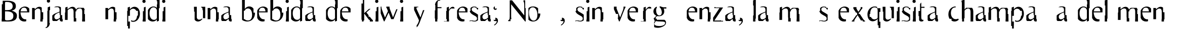 Пример написания шрифтом Scarecrow текста на испанском