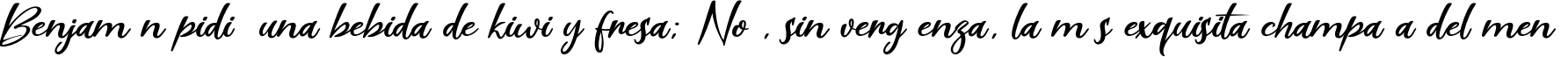 Пример написания шрифтом Scarlet Pen текста на испанском