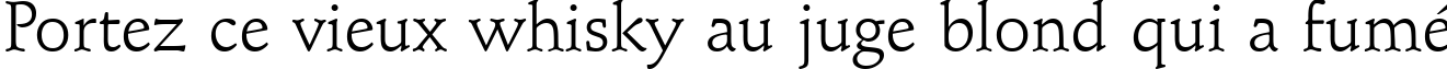 Пример написания шрифтом Schindler текста на французском
