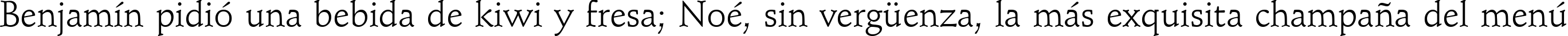 Пример написания шрифтом Schindler текста на испанском