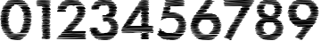 Пример написания цифр шрифтом Schist Bold
