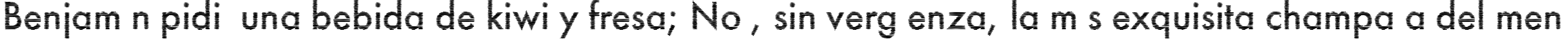 Пример написания шрифтом Schist Regular текста на испанском