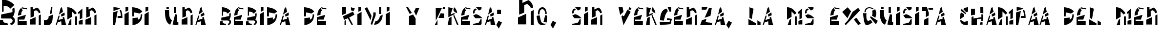 Пример написания шрифтом Schizm текста на испанском