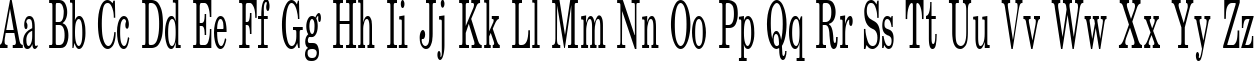 Пример написания английского алфавита шрифтом School Plain:001.00145n