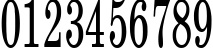 Пример написания цифр шрифтом School Plain:001.00155n