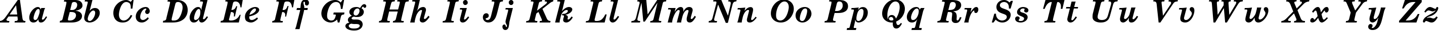 Пример написания английского алфавита шрифтом SchoolBook BoldItalic Cyrillic