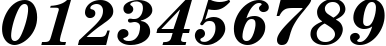 Пример написания цифр шрифтом SchoolBook BoldItalic Cyrillic