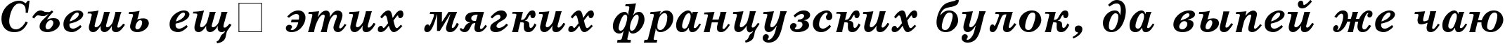 Пример написания шрифтом SchoolBook BoldItalic Cyrillic текста на русском
