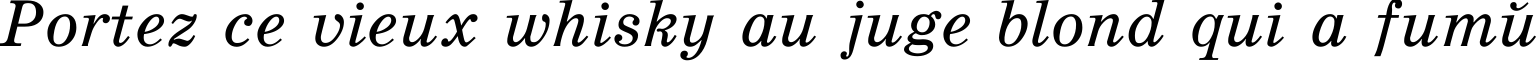 Пример написания шрифтом SchoolBookAC Italic текста на французском