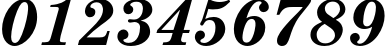 Пример написания цифр шрифтом SchoolBookC Bold Italic