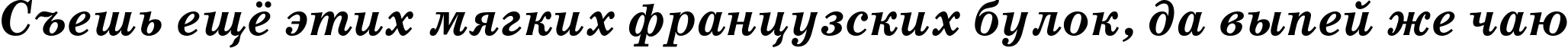 Пример написания шрифтом SchoolBookC Bold Italic текста на русском