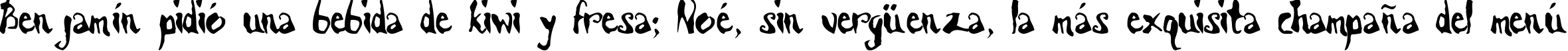Пример написания шрифтом Scrawn AOE текста на испанском