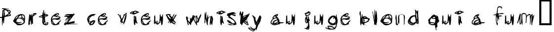 Пример написания шрифтом Scribblicious текста на французском