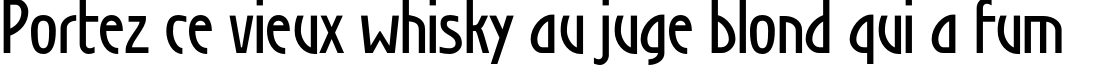 Пример написания шрифтом SecessionLight Bold текста на французском