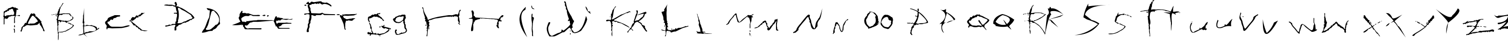 Пример написания английского алфавита шрифтом Sehnsucht Font