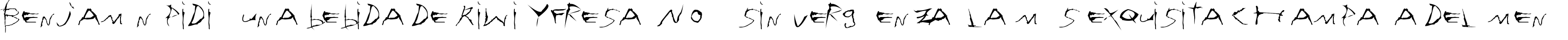 Пример написания шрифтом Sehnsucht Font текста на испанском