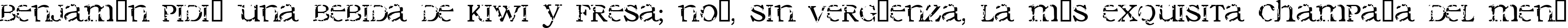 Пример написания шрифтом Seraphim текста на испанском