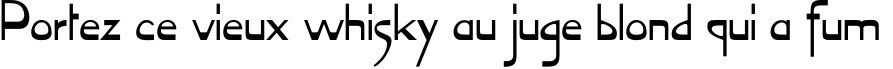 Пример написания шрифтом SerpSV TYGRA текста на французском