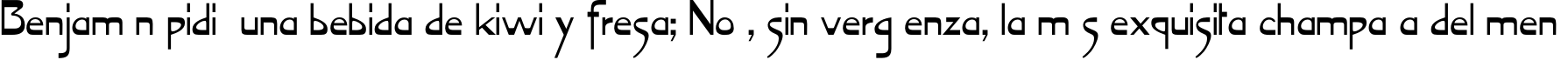 Пример написания шрифтом SerpSV TYGRA текста на испанском