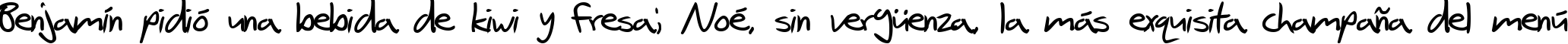 Пример написания шрифтом SF Scribbled Sans Bold текста на испанском