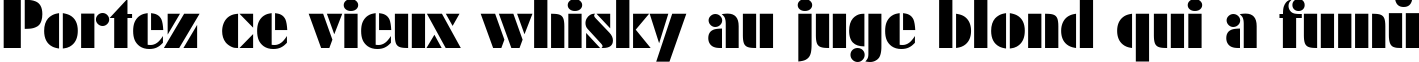 Пример написания шрифтом Shablon Normal текста на французском