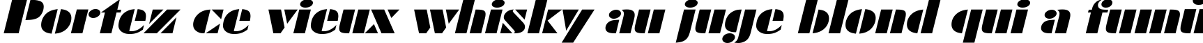 Пример написания шрифтом ShablonExt Oblique текста на французском