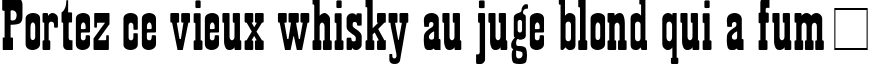 Пример написания шрифтом Showguide Normal текста на французском