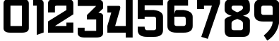 Пример написания цифр шрифтом Siamese Katsong