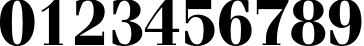 Пример написания цифр шрифтом Simeiz Bold