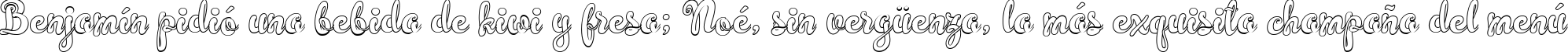 Пример написания шрифтом Simplisicky текста на испанском