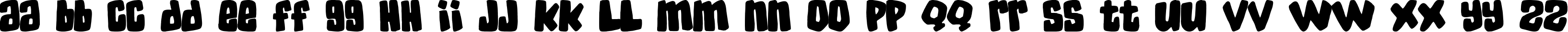 Пример написания английского алфавита шрифтом SkaterDudes