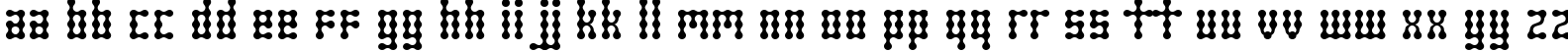 Пример написания английского алфавита шрифтом Skeletor Stance