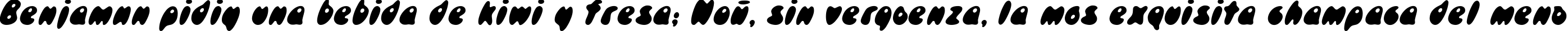 Пример написания шрифтом Skidoos Cyr Italic текста на испанском