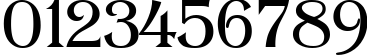 Пример написания цифр шрифтом Skimen