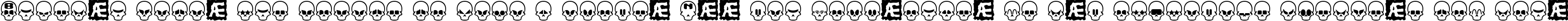 Пример написания шрифтом Skull Capz (BRK) текста на испанском