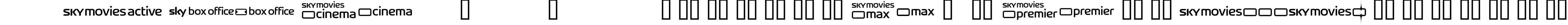 Пример написания английского алфавита шрифтом SKYfontmovies