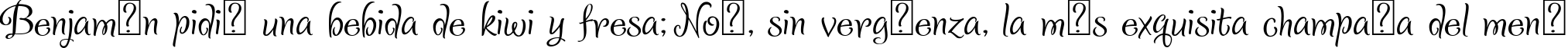 Пример написания шрифтом Sladkoeshka текста на испанском