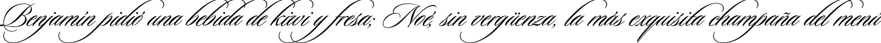 Пример написания шрифтом Sloop-ScriptThree текста на испанском