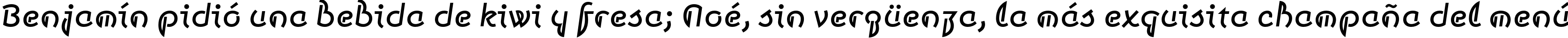 Пример написания шрифтом Smena Medium текста на испанском