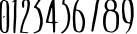 Пример написания цифр шрифтом Smoothie